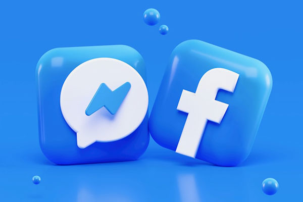 Facebook and Messenger icons